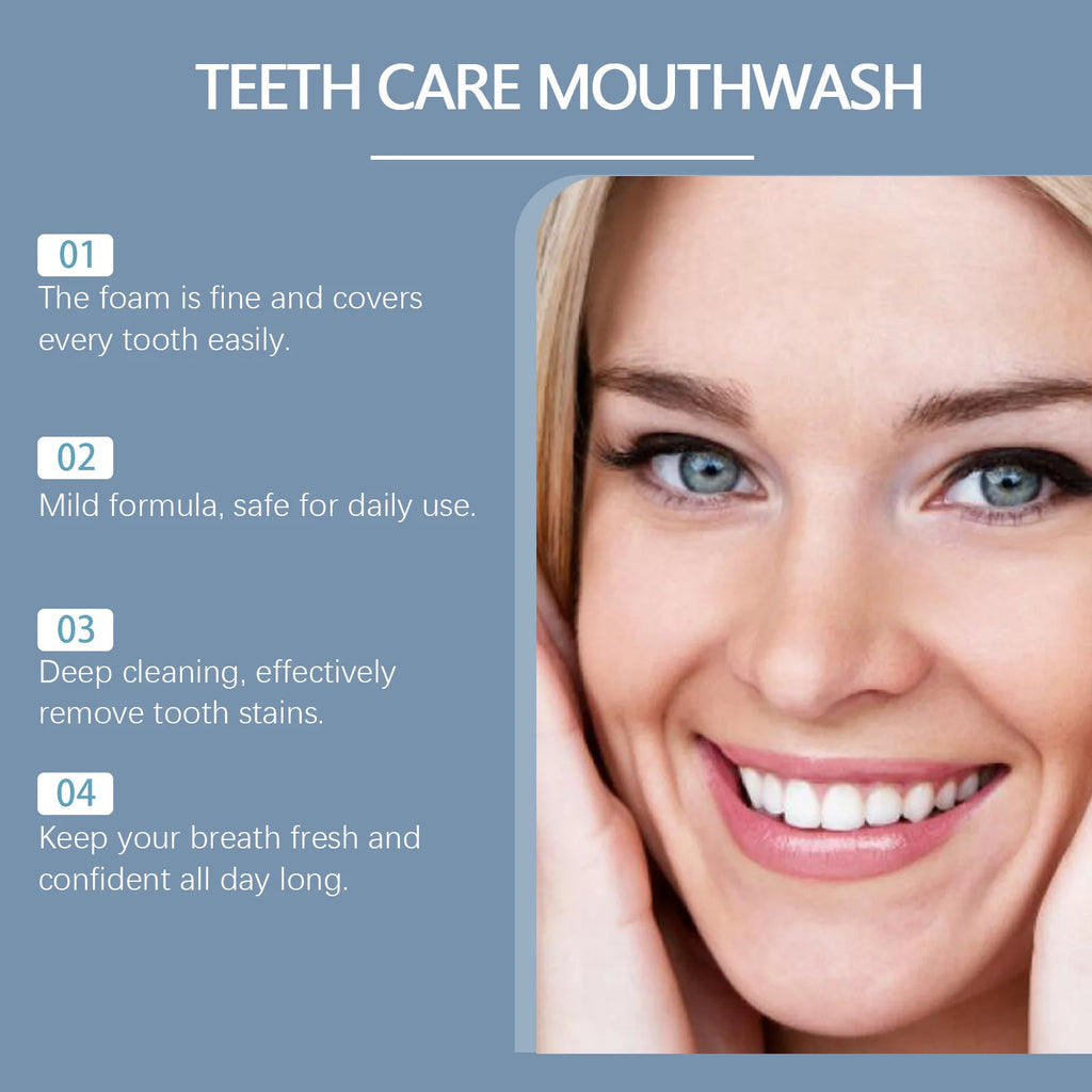 Teeth Whitening Foam - Gentle Oral Care Mousse For Fresh Breath & Stain Removal, Minty Tooth Cleaning Foam Oasis Select