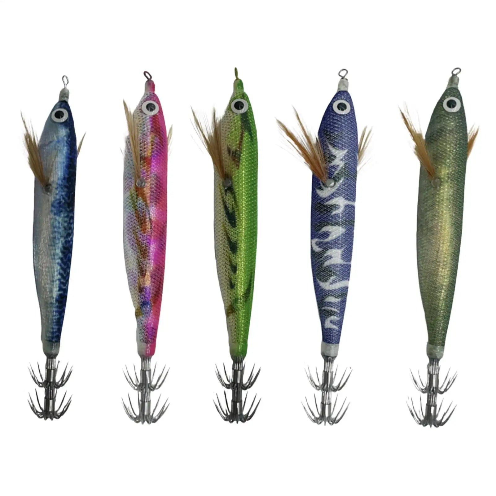 Squid Jigs Saltwater 4.7in Glowing Catching Bait with Sound Beads Saltwater Fishing Lures for Cuttlefish Bass Trout Catfish Oasis Select
