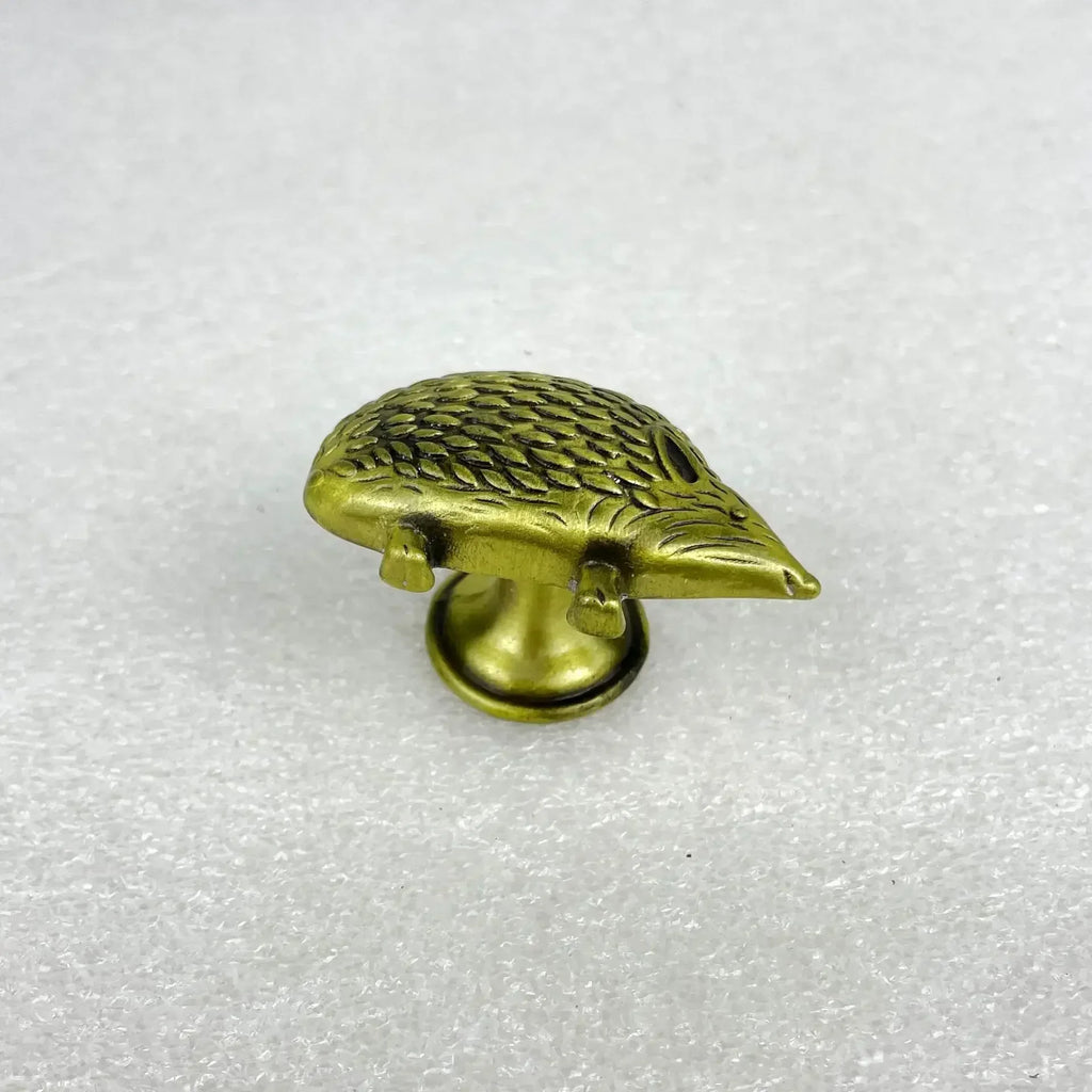 10PC Cute Hedgehog Drawer Knobs Furniture Handle Single Hole Cabinet Door Handle Kitchen Cabinet Wardrobe Handle Oasis Select Ancient Bronze 10PC