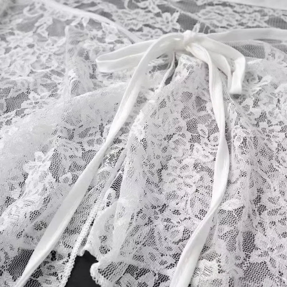 French Lacing Lace Mini Skirt Embroidery Irregular Hemline Ruched Skirts Y2K Streetwear Harajuku Lace Up Ruffles Skirt Oasis Select