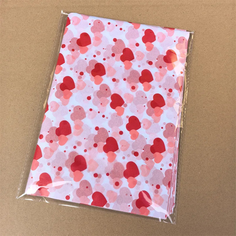 Valentine's Day Love Printing Snow Pear Paper 50X35CM Paper Flowers Gift Wrapping Paper Oasis Select E