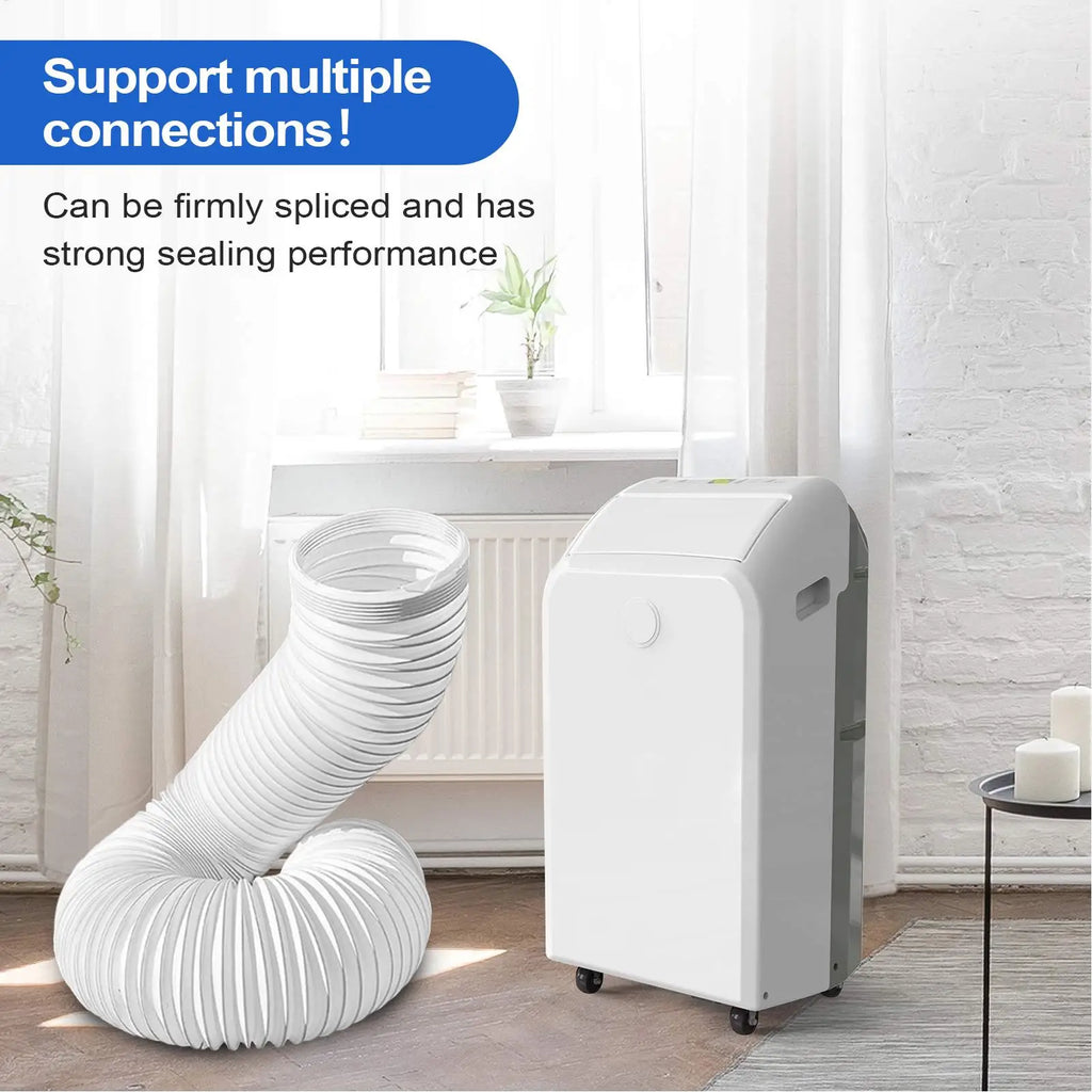 AC Exhaust Hose AC Exhaust Vent Hose Adjustable Length High Strength Tube Part Portable Flexible Conditioner Exhaust Hose Tube Oasis Select