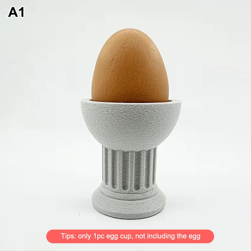 Miniature David Statue Figurine Roman Column Egg Cup & Decorative Collectible Sculpture Suitable For Desk, Car, Home Decor Oasis Select A1