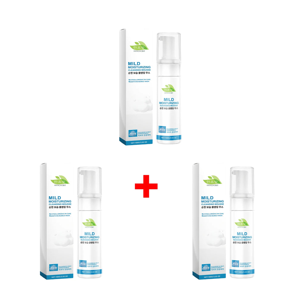 Gentle Moisturizing Cleansing Mousse Centella Face Wash Oil Control Cleansing Pores Shrinking Nourishing Repairing Foam Cleanser Oasis Select 3pcs