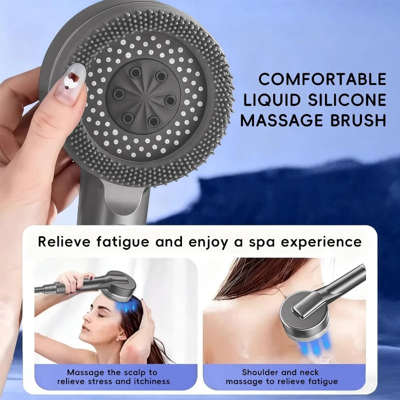 Shower Set with Rain Shower Head Faucet for Bathroom Accessories Water Saving Adjustable Pressure Spray Bathroom Accessories Oasis Select