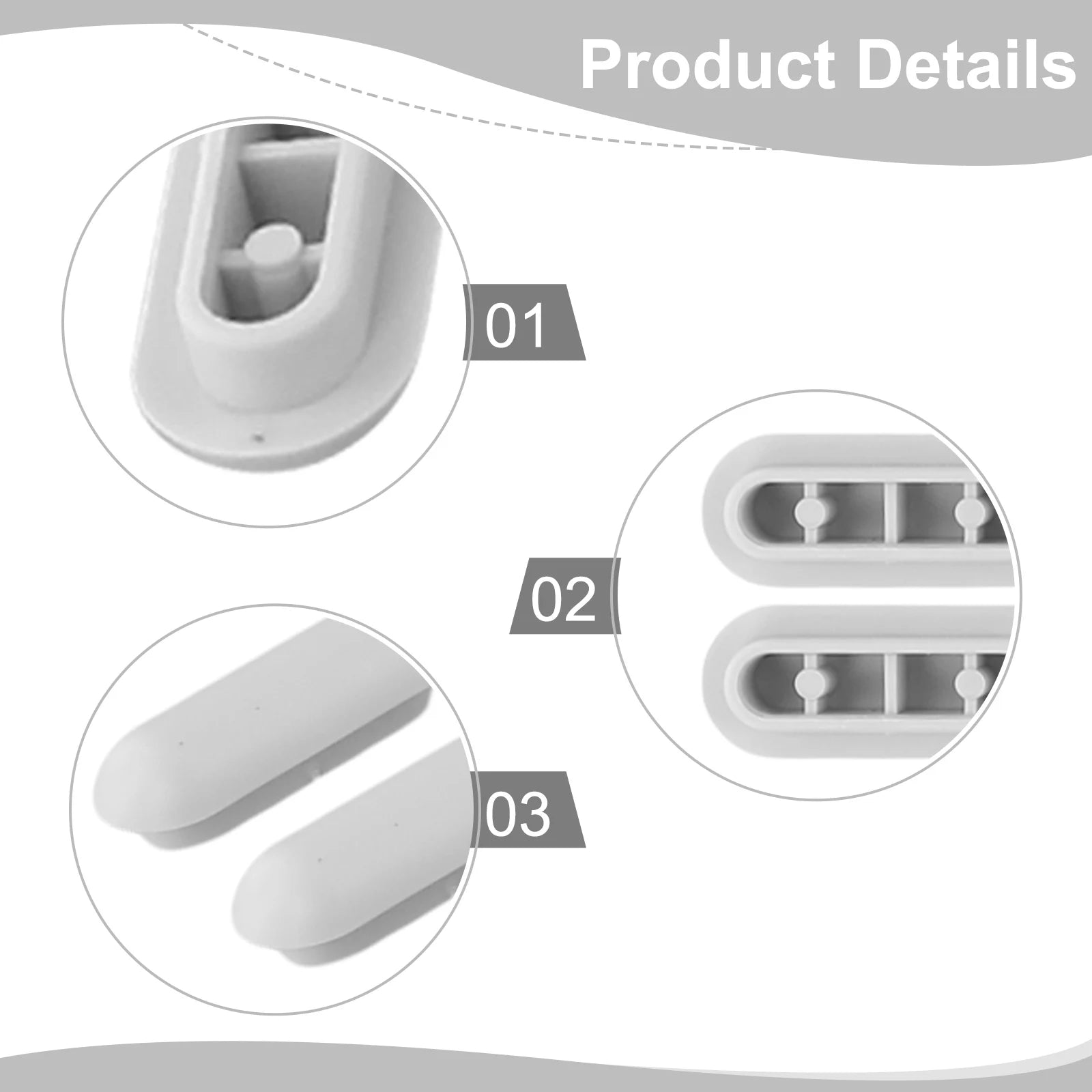 12pcs Toilet Lid Cushion- Toilet Seat Cushion-Pads Cover Shock-proof Buffers Bumpers Bathroom Accessories Parts Oasis Select