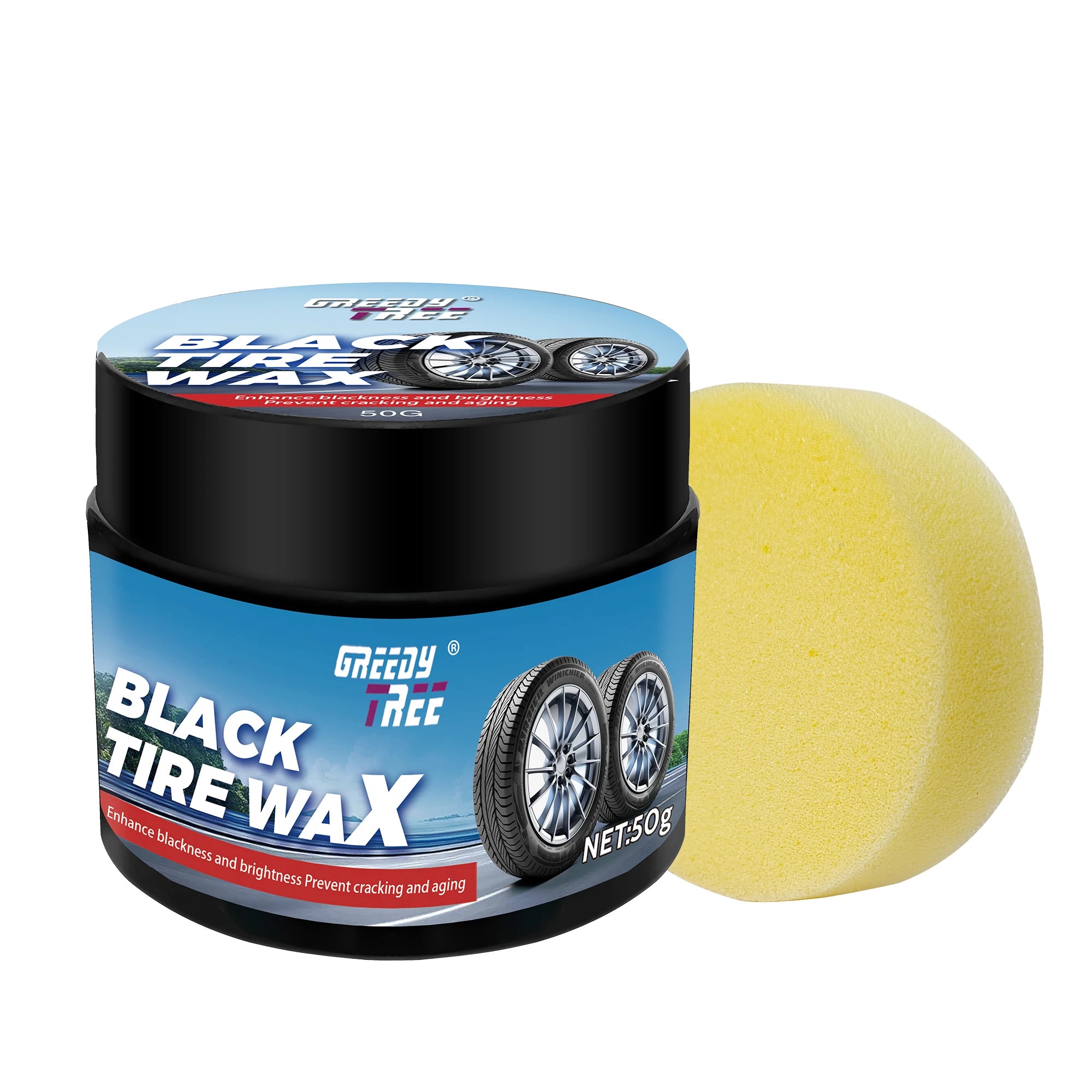 Black Tire Wax – Water-Resistant Wheel Shine & Protectant