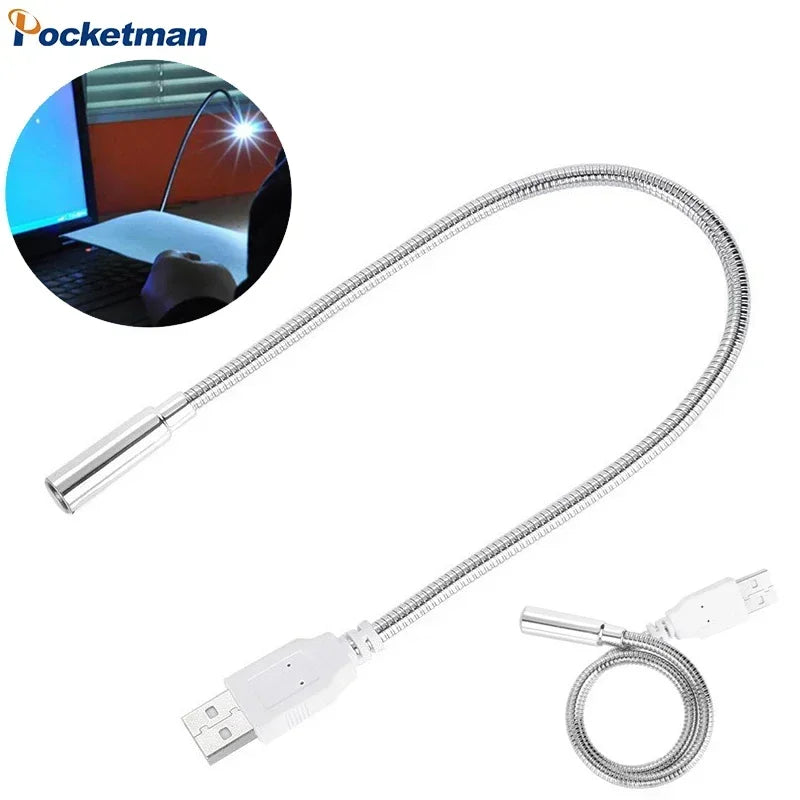 POCKETMAN USB LED Book Light – Flexible Mini Reading Lamp