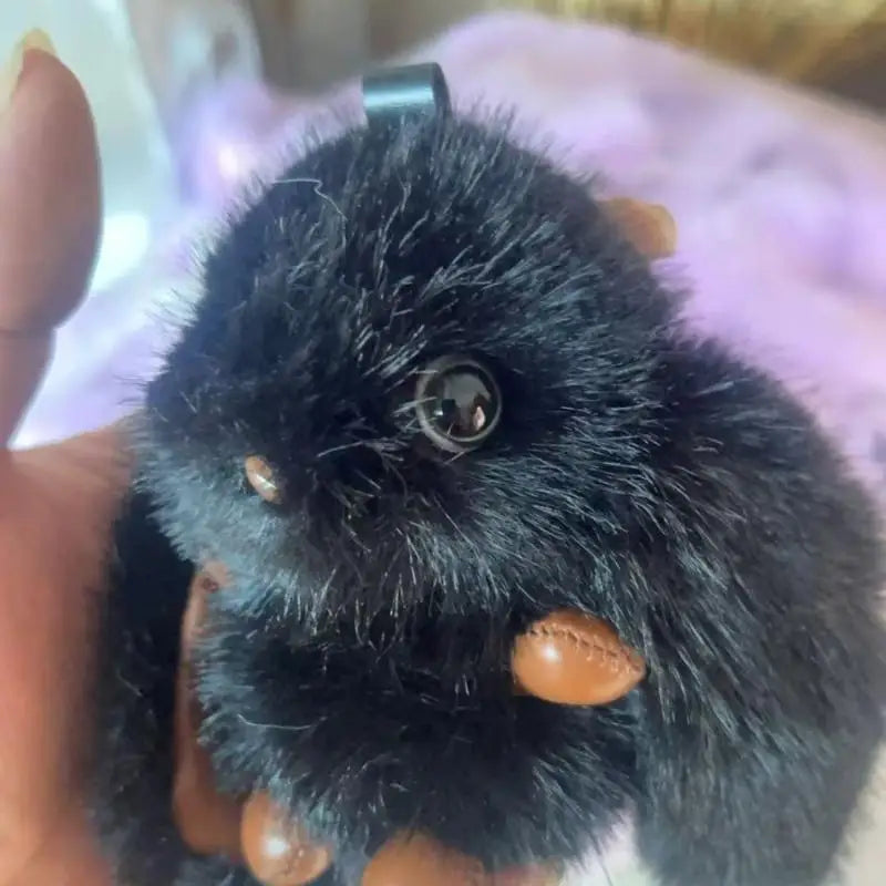 Cute Rabbit Plush Keychain Women Bag Car Keychain Pendant Decoration Jewelry Bags Hanging Accessories Gifts Oasis Select MR-08