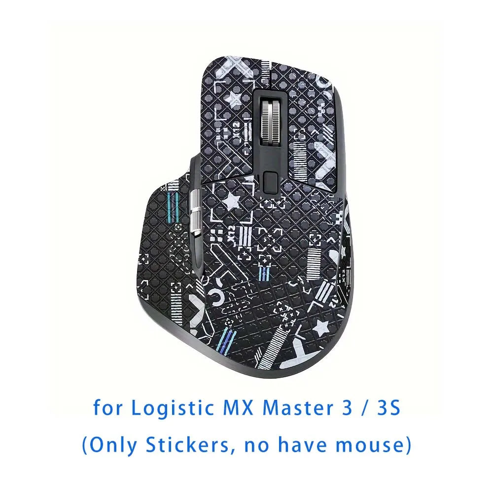 Mouse Grip Tape for Logitech MX Master 3 & 3S – Anti-Slip Mouse Grip Tape Oasis Select Full Black X