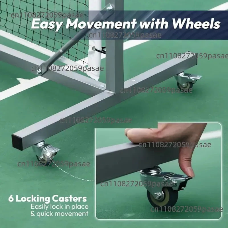 High-quality, Removable Ball-stop Net; Heavy-duty Adjustable Net with Lockable Wheels Oasis Select
