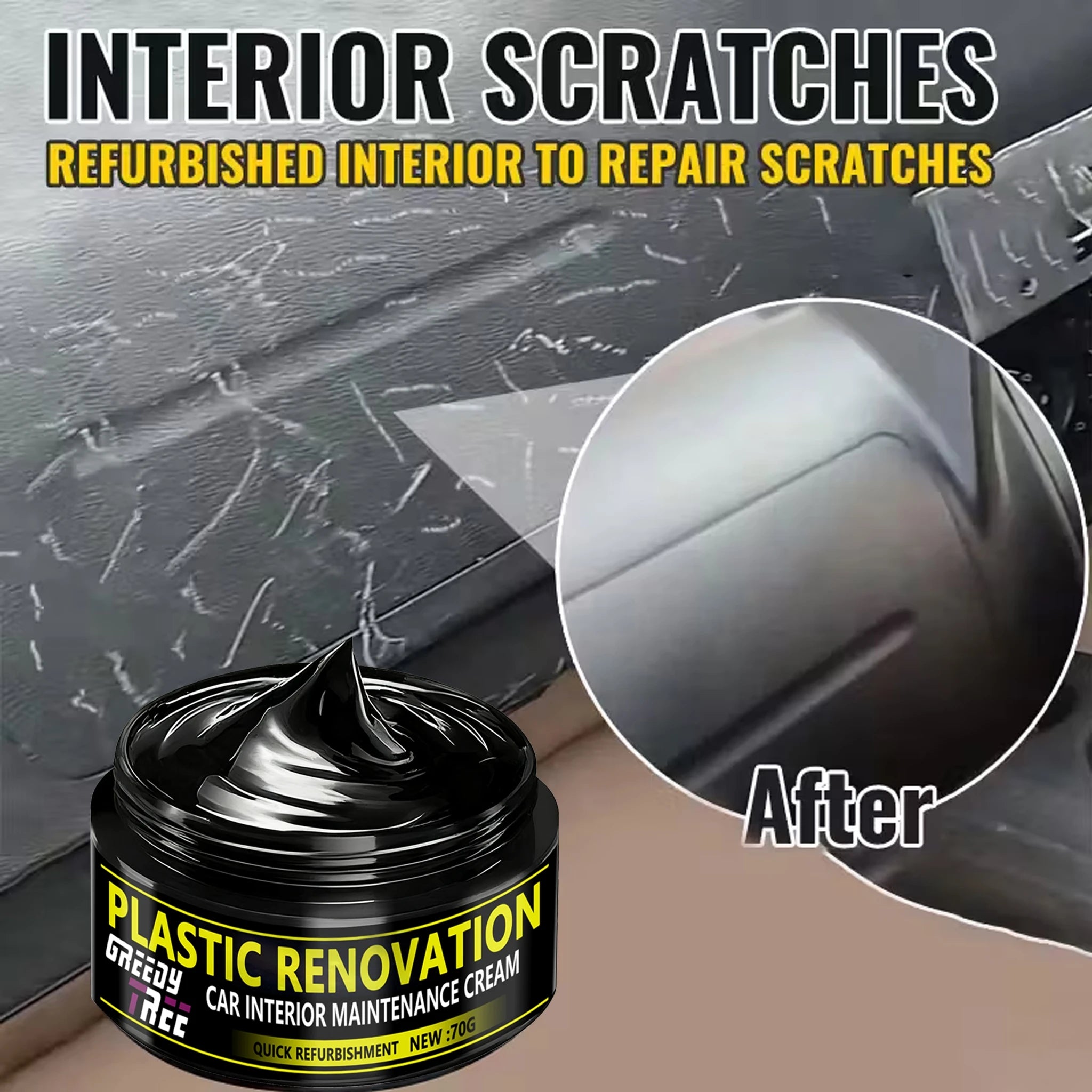 Car Plastic Restorer Polish Paste – Bumper, Tire & Trim Plastic Restorer Paste Oasis Select