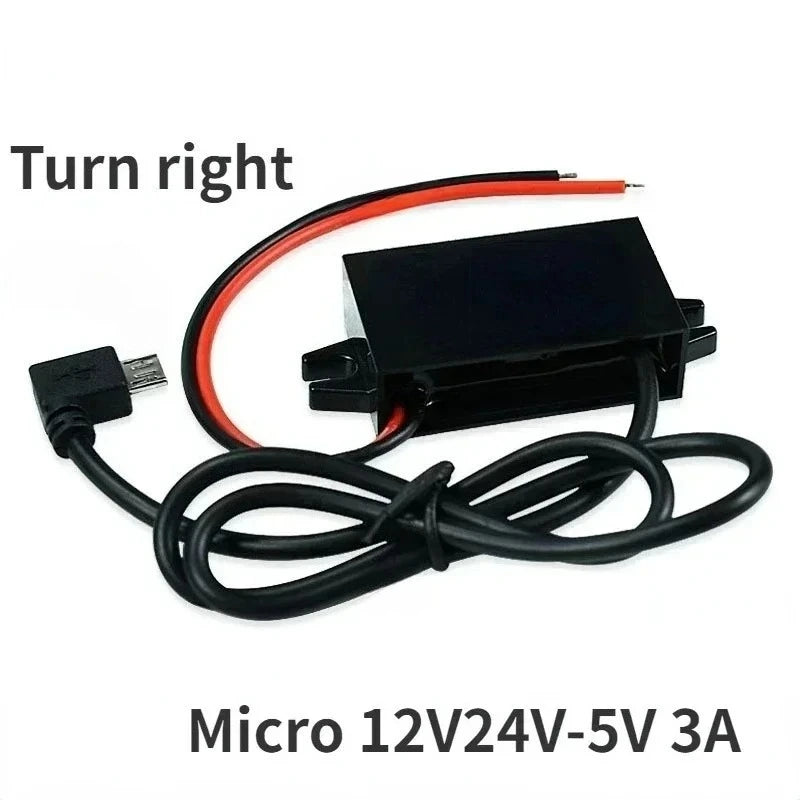 12V24V to 5V 3A DC Power Supply Module Buck Step Down Converter for Mini USB Adapter Micro USB Adapter Car Male Female Oasis Select Micro 12V24V-5V 3A-R China Mainland