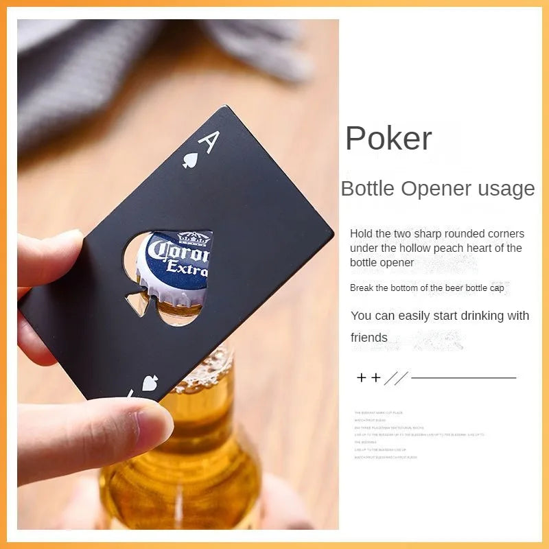 20PCS Playing Card Bottle Opener Beer bottle opener Automatic bottle opener Hotel Bars Wine Opener Kitchen Bar Can Opener Oasis Select