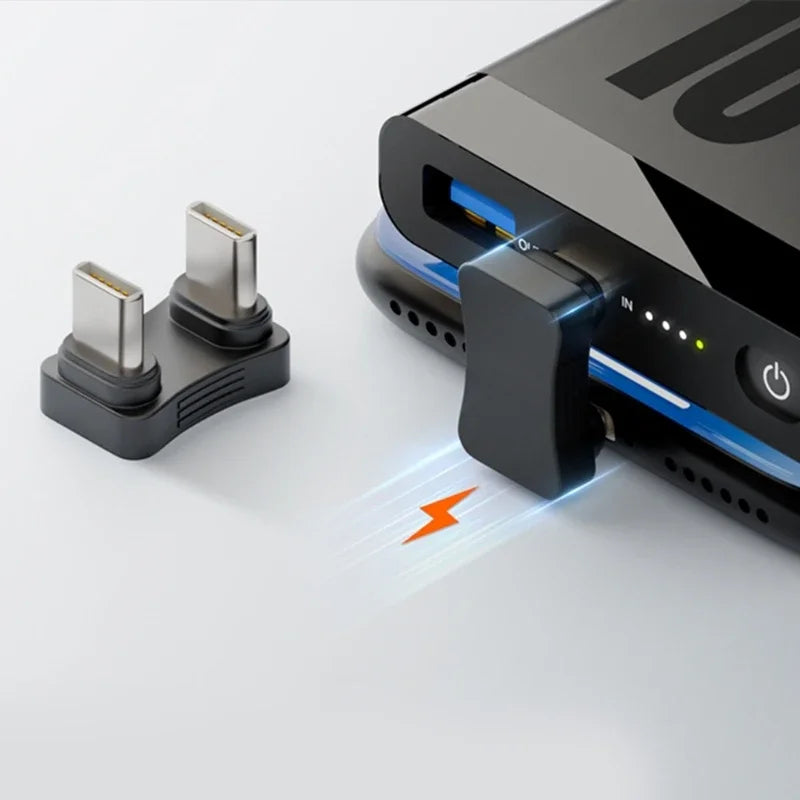 180° USB-C Male to Male Adapter | PD 65W Fast Charging USB-C Adapter Oasis Select