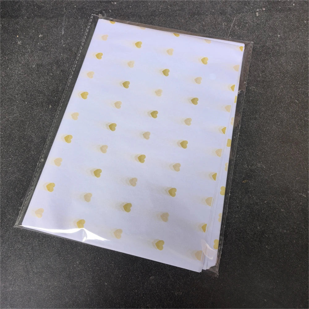 20Sheets 50*35cm Gift Wrapping Paper DIY Handmade Craft Star Love Dot Pattern Tissue Paper Floral Packaging Material Oasis Select