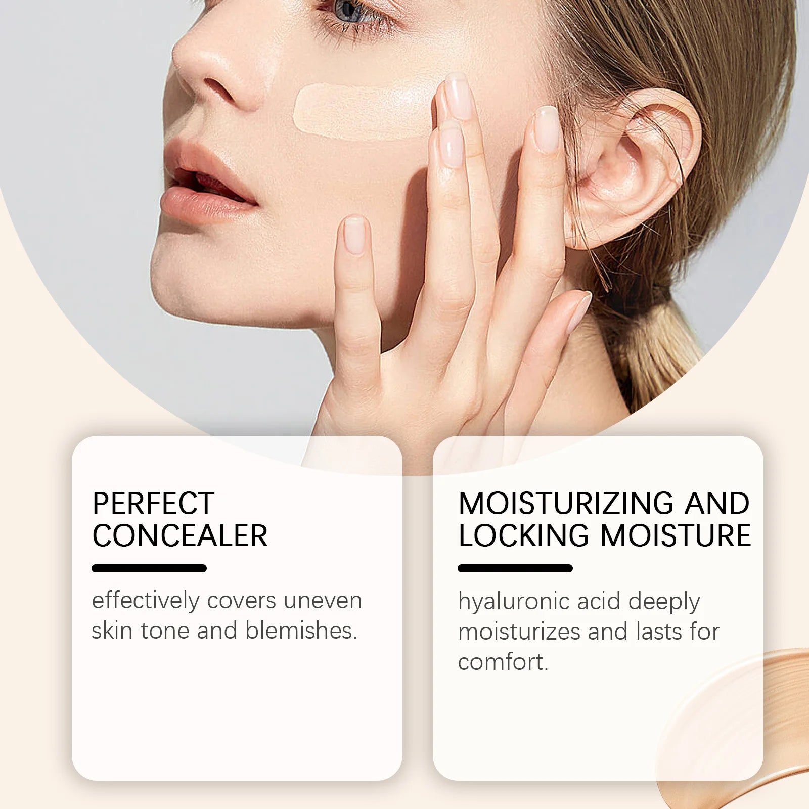 Hoygi SPF 50 Liquid Foundation – Full Coverage, Waterproof