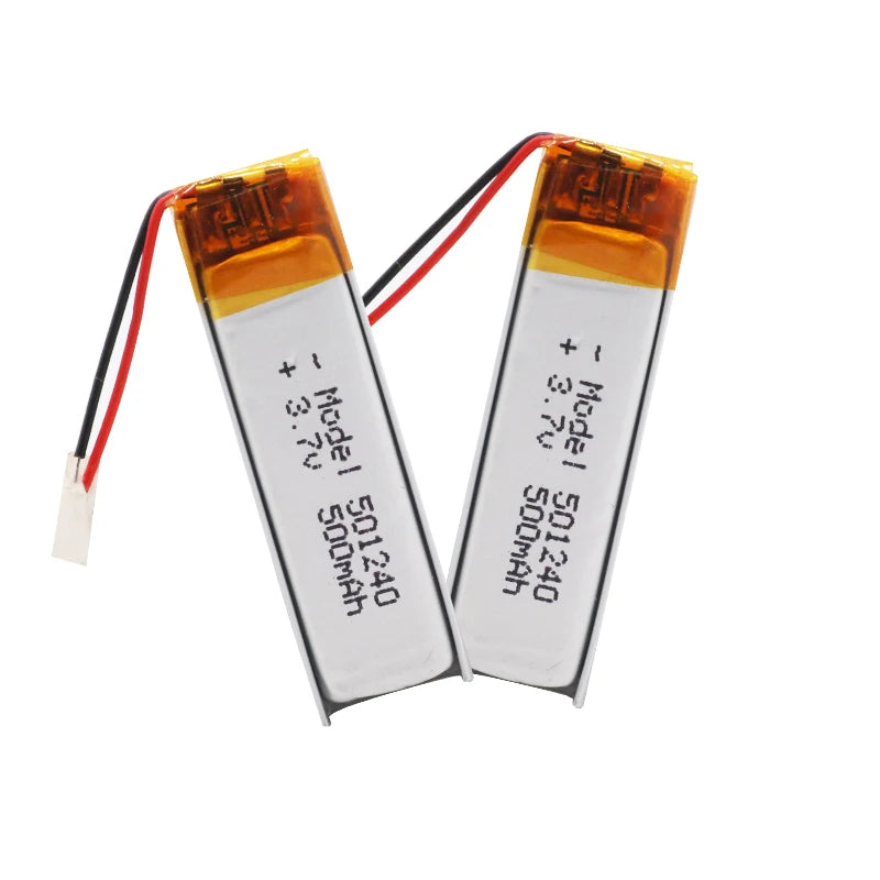 501240 Battery 3.7V 500mAh Li-Polymer Rechargeable Battery 501240 Li Po Lithium Cells For GPS Bluetooth Earphone MP3 MP4 051240 Oasis Select