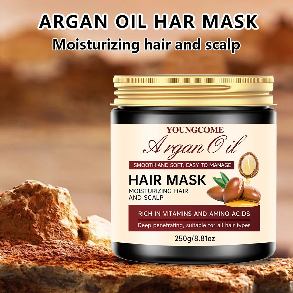 Argan Oil Hair Mask – Keratin, Collagen & Frizz Control | 250g