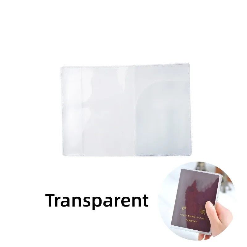 2/4PCS Passport Cover PVC Waterproof Case for Passport Wallet Business Credit Card Documents Holder Protective Case Case Pouch Oasis Select Transparent 4pcs