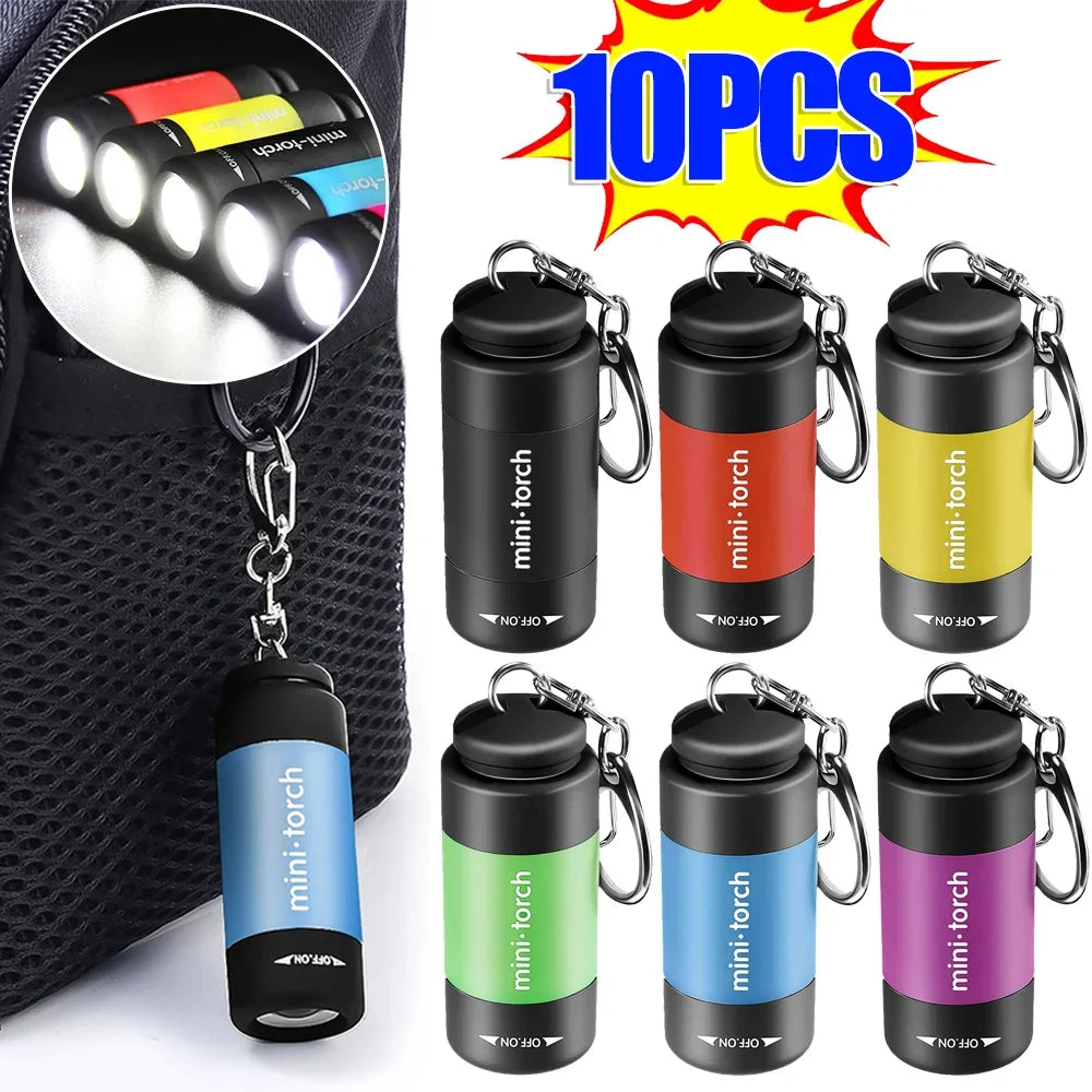 USB Rechargeable Mini LED Keychain Flashlight | Waterproof