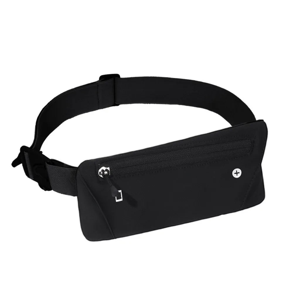 Ultra-Thin Sport Mobile Waist Bag Close Fitting High Elastic Running Waist Bag Multifunctional Lightweight Sports Phone Bag Oasis Select Black