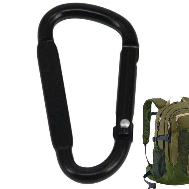 D Ring Clip Aluminum Alloy D Ring Spring Snap D Clip Metal Carabiner Travel Carabiner Backpack Carabiner Camping Accessories Oasis Select