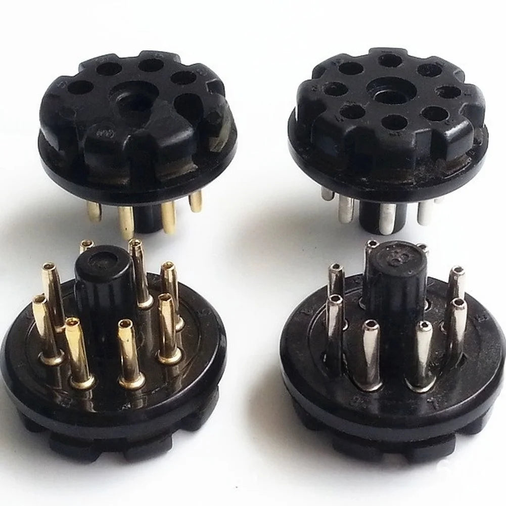 GZS8-B Socket 8Pins Tube Socket Oxidation-resistant Contacts Stable Electrical Connections Bakelite Construction Oasis Select