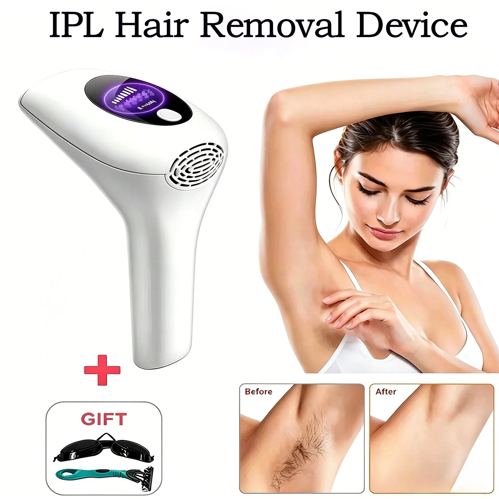 IPL Laser Hair Removal Device – 999,999 Flashes | Home Use IPL Hair Removal Device Oasis Select