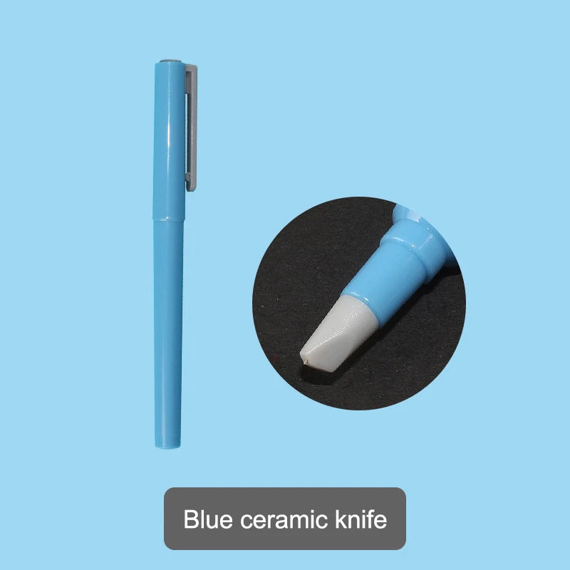 DIY Diamond Painting Parchment Paper Cutter Ceramic Blade To Cut Pen Craft Art Perfectly Painting With Diamonds Tools Accessory Oasis Select 135MM blue