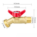 1PCS DIY Accessories Durable Ibc Tank Fittings S60X6 Coarse Threaded Cap 60Mm Female Thread To 1/2 " 3/4" 1 " Adapter Connector Oasis Select American 1-2x3-4