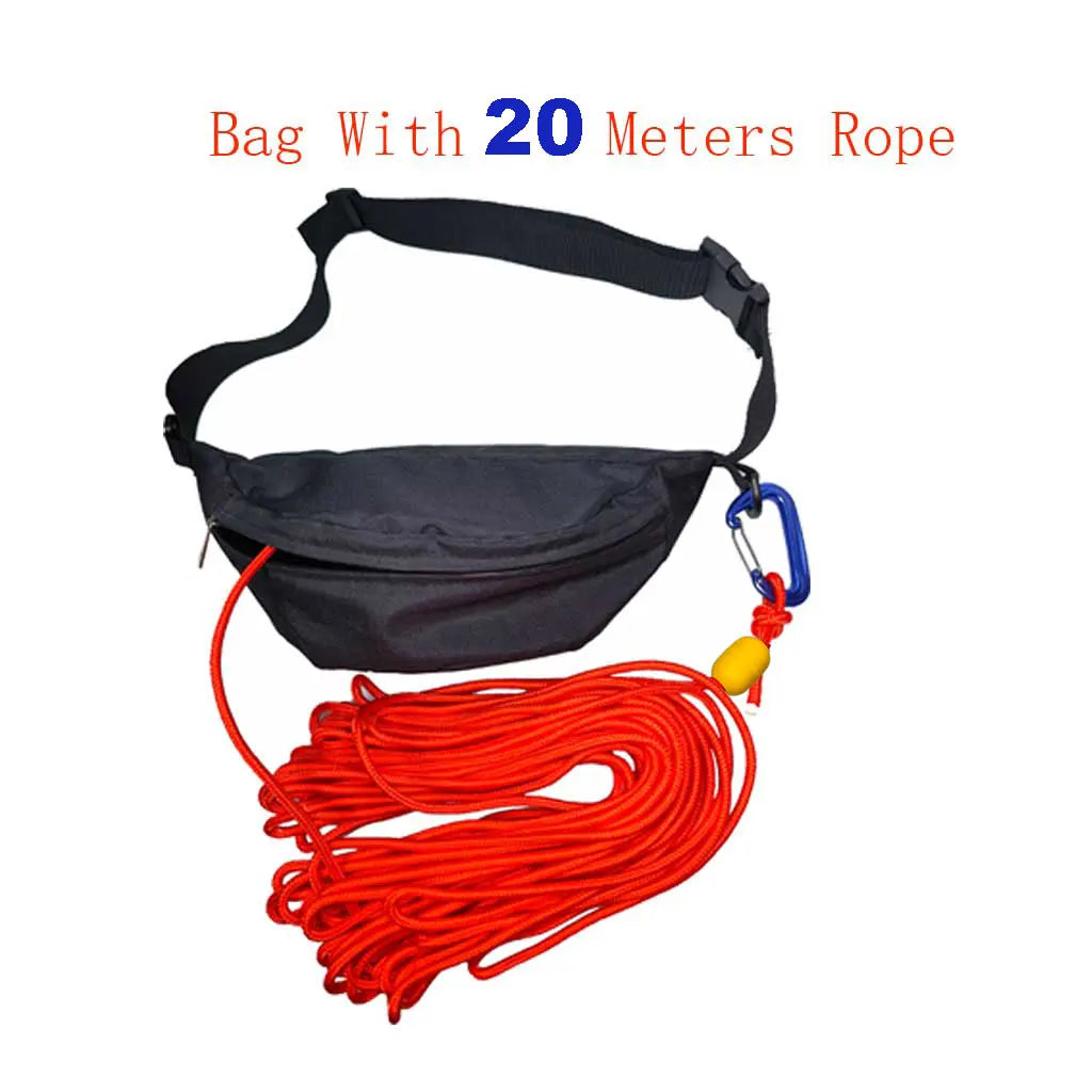 Kayak Rescue Waist Throw Rope Bag Canoe Tow Tether Sea Kayaking Safety Equipment Boat Tow Throw Lines Kayaking Tow Belt Oasis Select 20 Meters