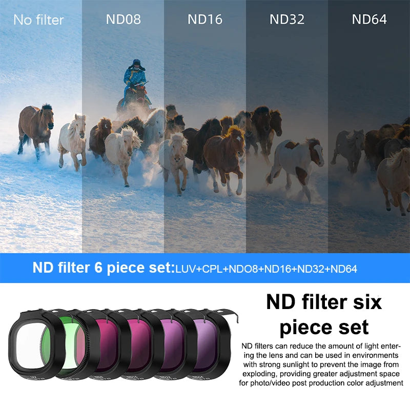 Drone Lens Filter Set For Neo2 ND Filter Kit ND8 ND16 ND32 CPL UV Filter Camera Anti-glare Filter Drone Accessories Oasis Select A18