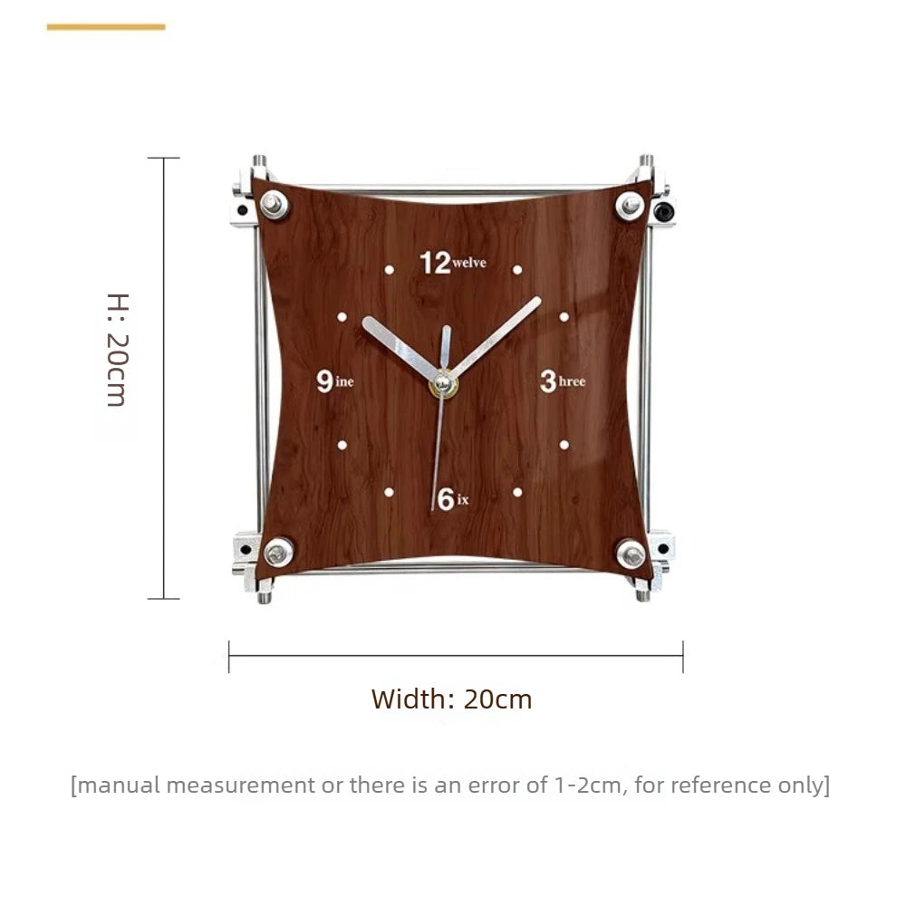 Vintage Optical Axis Clock Mid-Century Modern Desktop Ornament Viral Creative Gift Luxury Living Room Table Clock Oasis Select