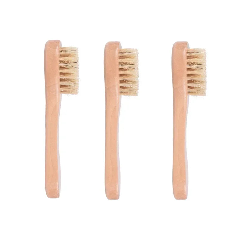 1/3/5pcs Cleansing Face Brush Wooden Animal Hair Facial Deep Cleansing Massage Care Tool Face Washing Product Skin Care Brush Oasis Select 3pcs