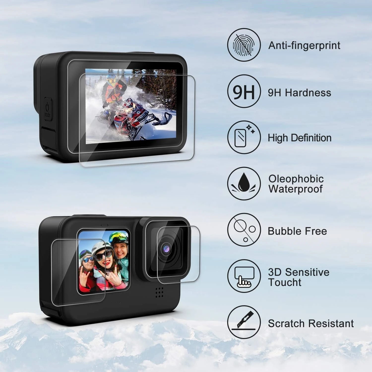 Silicone Case & Screen Protector for GoPro Hero 9 10 11 12