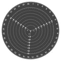 Acrylic Round Center Finder Compass | Wood Turning Layout Tool