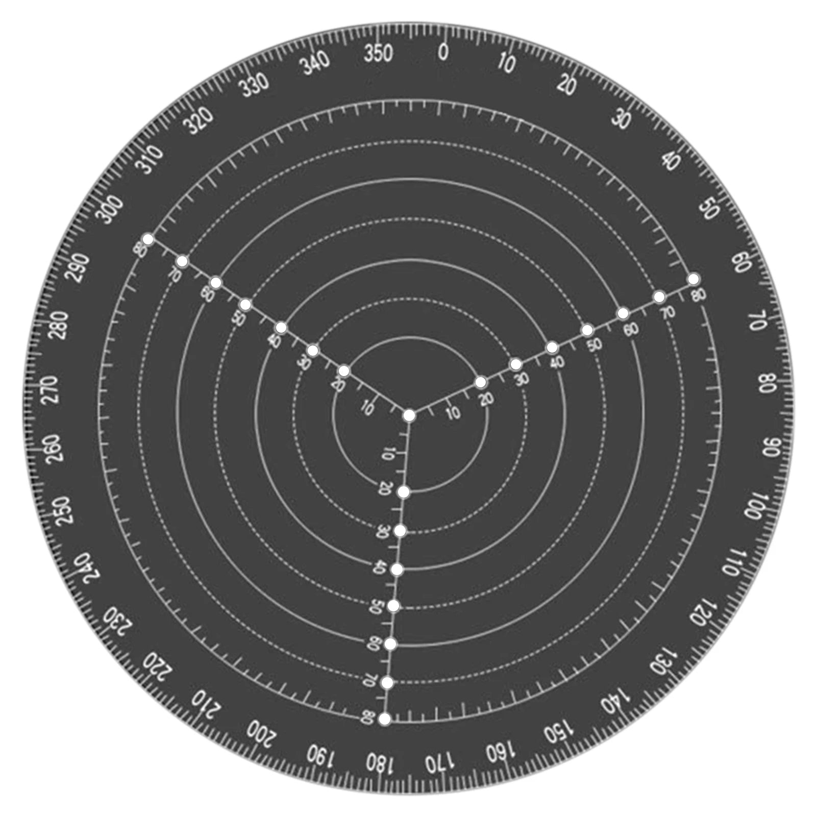 Acrylic Round Center Finder Compass | Wood Turning Layout Tool