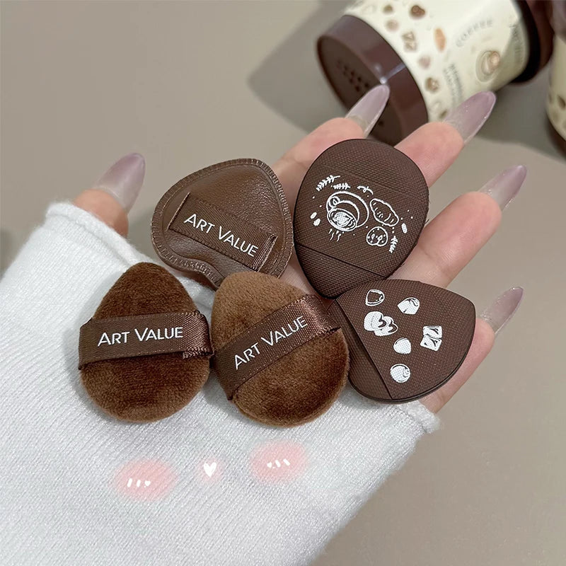 Art Value Mini Coffee Cup Powder Puff Set | 5pc Sponge Blush