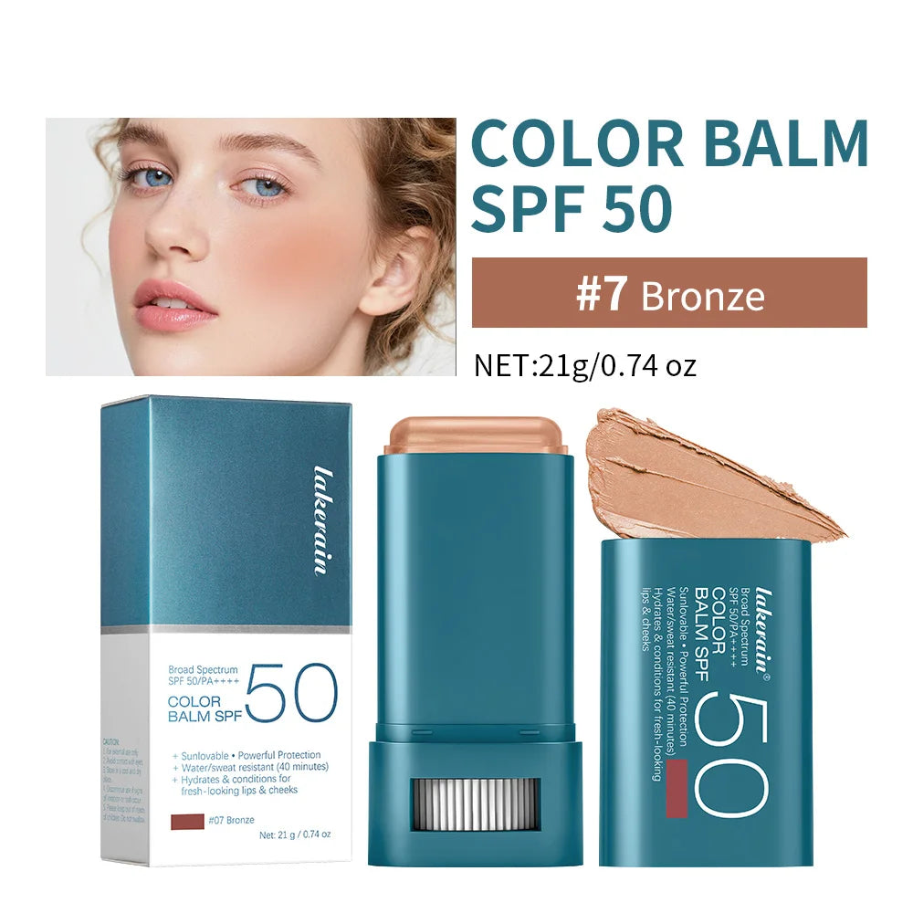 SPF 50 Blush Balm Stick – Buildable, Hydrating & Long-Lasting