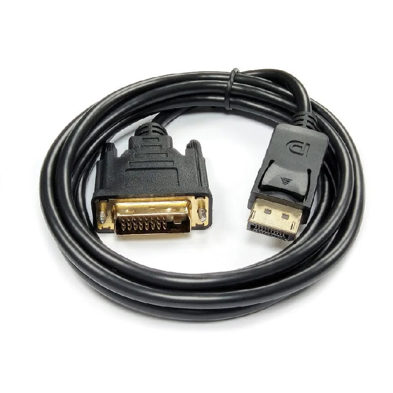  1.8M DP to DVI Adapter Cable 0.25M DP To DVI Adapter for Desktop Laptop PC TV Dell Asus Monitor Projector DisplayPort Cable Oasis Select