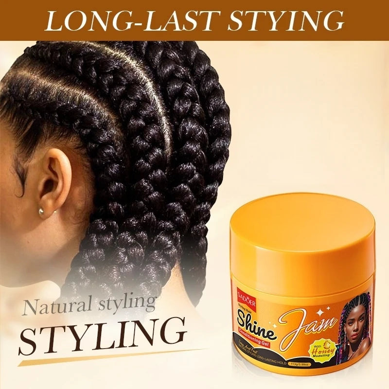 Beeswax & Honey Hair Styling Gel 113g – Non-Sticky Hold Hair Styling Gel Oasis Select