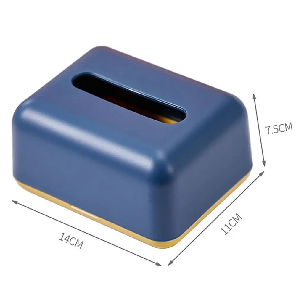 Simplicity Solid Color Napkin Holder Plastic Large Storage Tissue Case Fashion Car Tissue Box High Quality Paper Towel Box Oasis Select