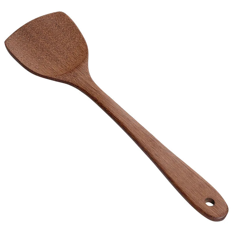 Wooden Spatula Cookware Non-Stick Cooking Spoon High Temperature Resistant Household Spatula Baking Utensil Kitchen Tools Oasis Select