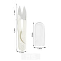 U-Shape Thread Scissors for Embroidery, Cross-Stitch & Sewing Thread Snip Scissors Oasis Select White