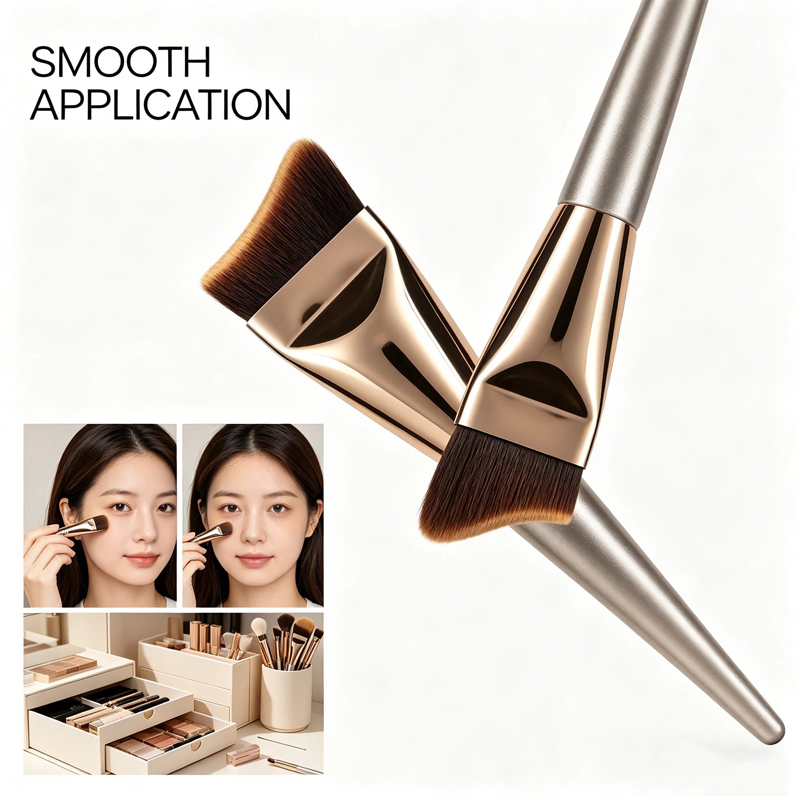 Flawless Foundation Brush – Soft, High Powder Absorption