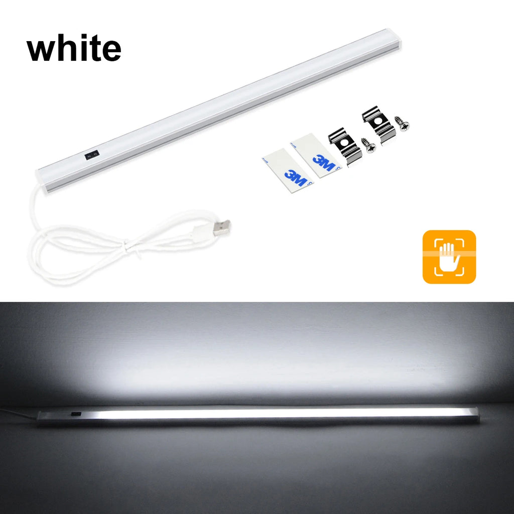 5V Hand Sweep Sensor Switch Detector USB Hand Wave Smart Motion Sensor Light Bar for Kitchen Wardrobe Indoor Night Lighting Oasis Select 40cm White No Dimmable