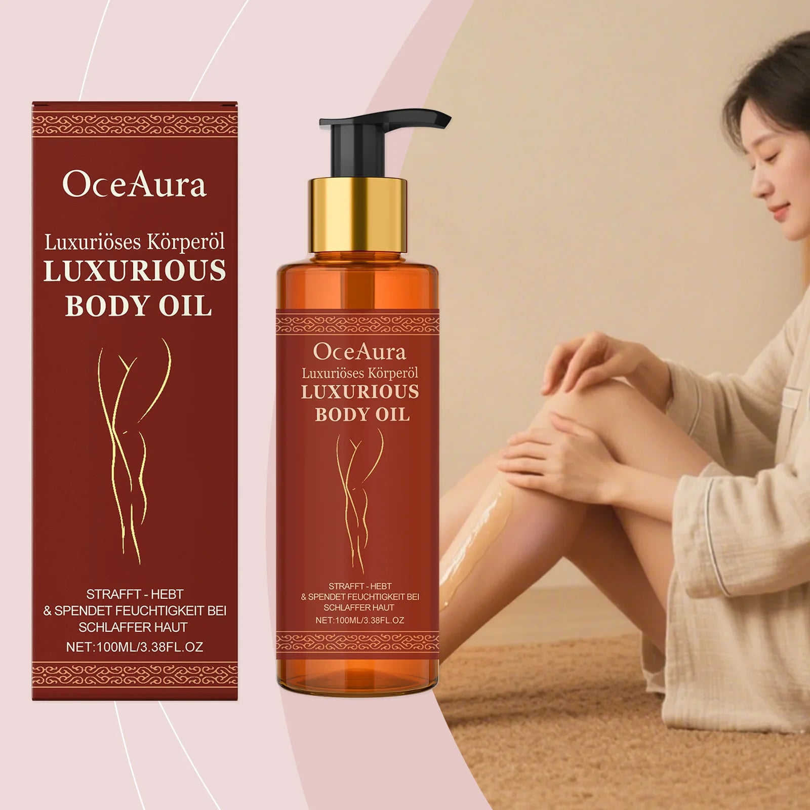 OceAura Firming Body Oil – Skin Tightening & Anti-Cellulite Firming Body Oil Oasis Select
