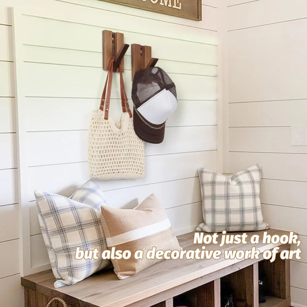Piano Key Wooden Wall Hook – Foldable Handmade Coat Rack