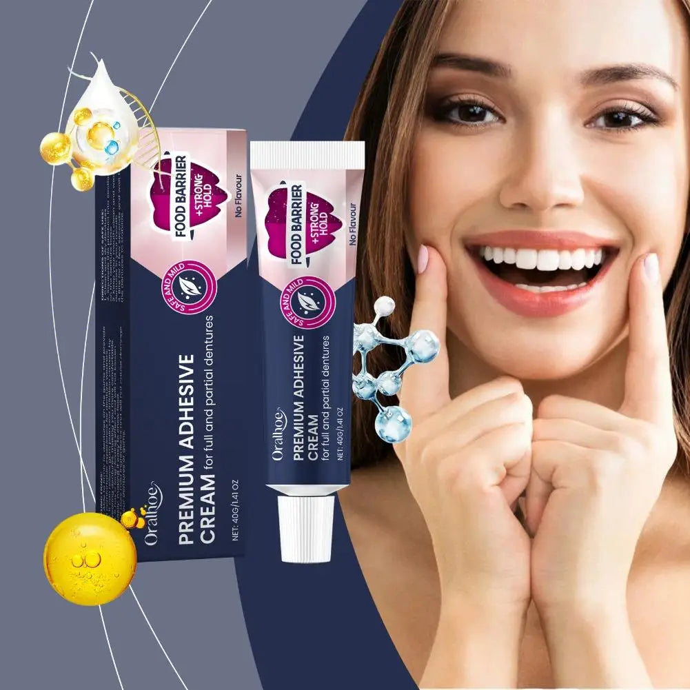 Strong Denture Adhesive Cream – All-Day Hold & Comfort 40g